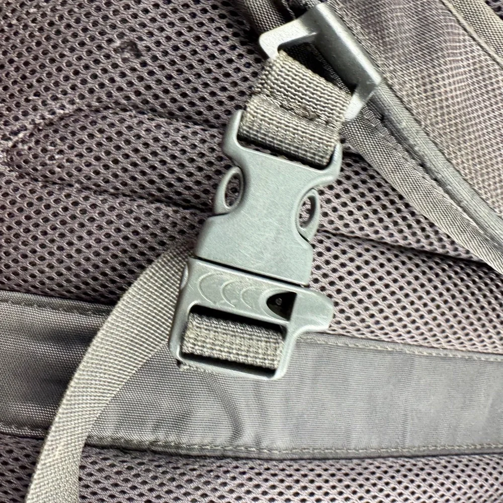 The North Face Recon Backpack Grey Lime Green Hiking School Laptop Daypack Bag